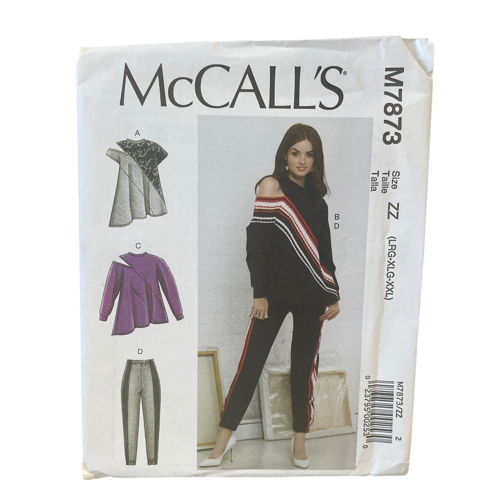 McCall's‎ M7873 Misses' Tops Pants Sewing Pattern Size L-XXL UNCUT FF